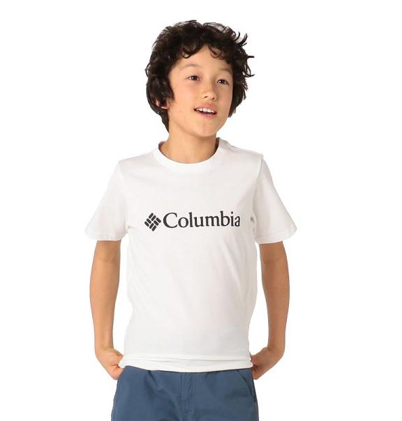 Koszula Columbia Dziewczynki CSC Basic Logo Białe PL3379607 Polska